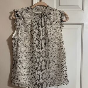 J.CREW Snakeskin Blouse Size 4